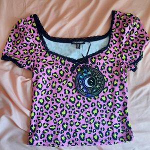 Dolls Kill leopard top